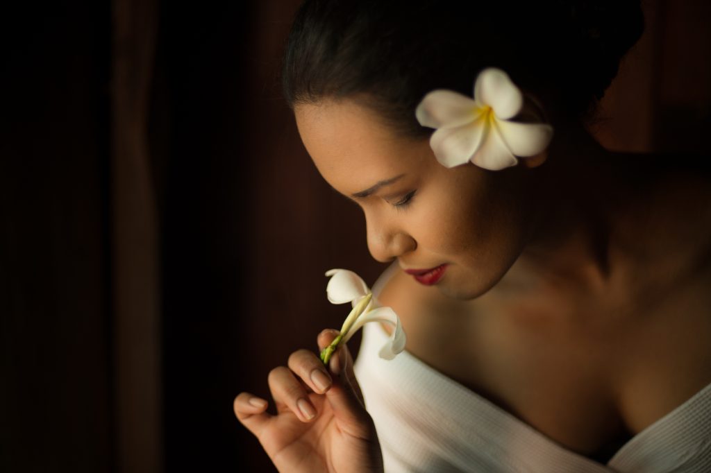 Woman in the spa salon